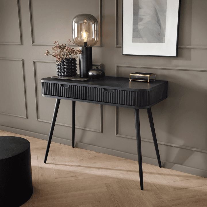 Toaletka Nole 103 cm czarna + czarne nogi - zdjęcie 2