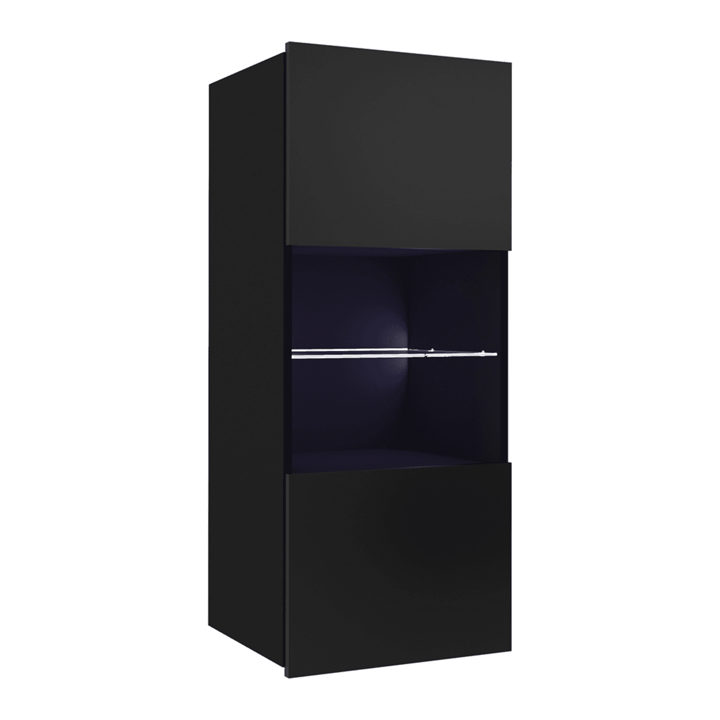 Witryna wisząca Olio 100 cm Czarna