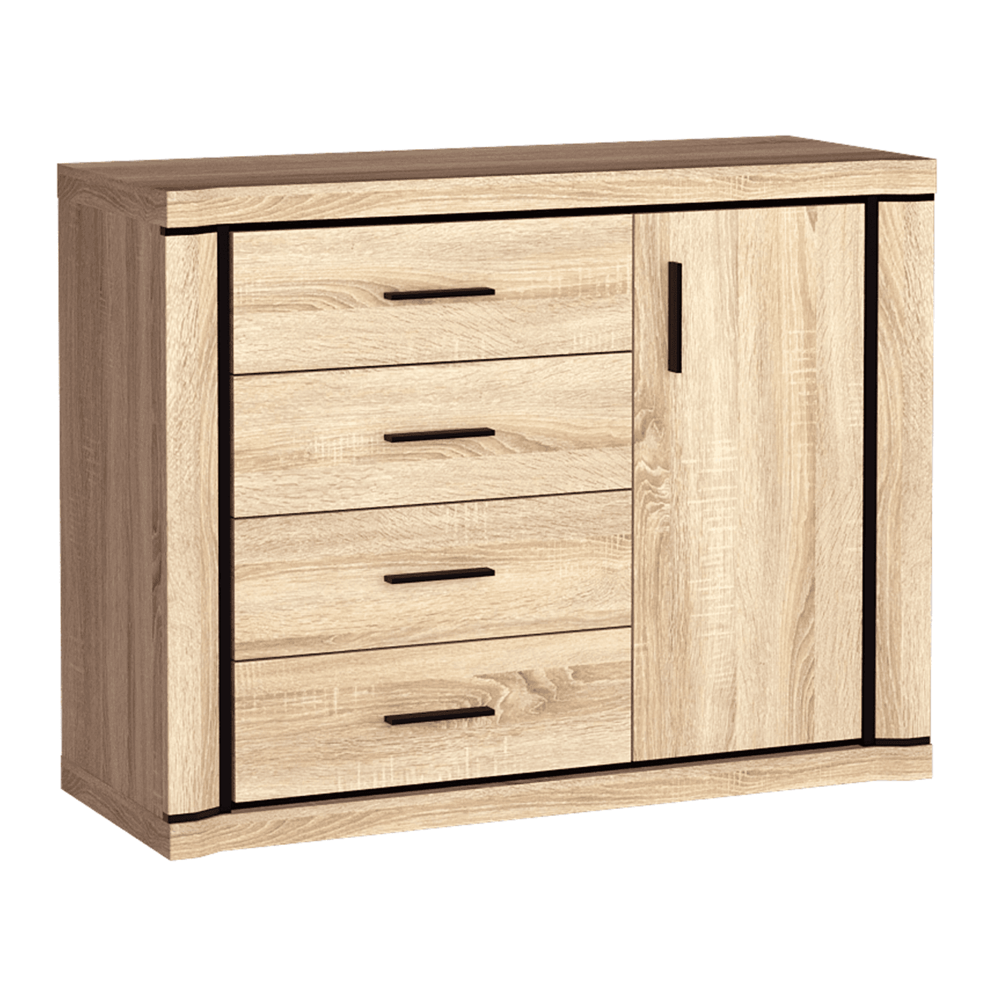 Komoda Caventa 117 cm Dąb Sonoma