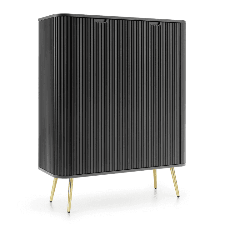 Komoda Nole 103 cm czarna + złote nogi