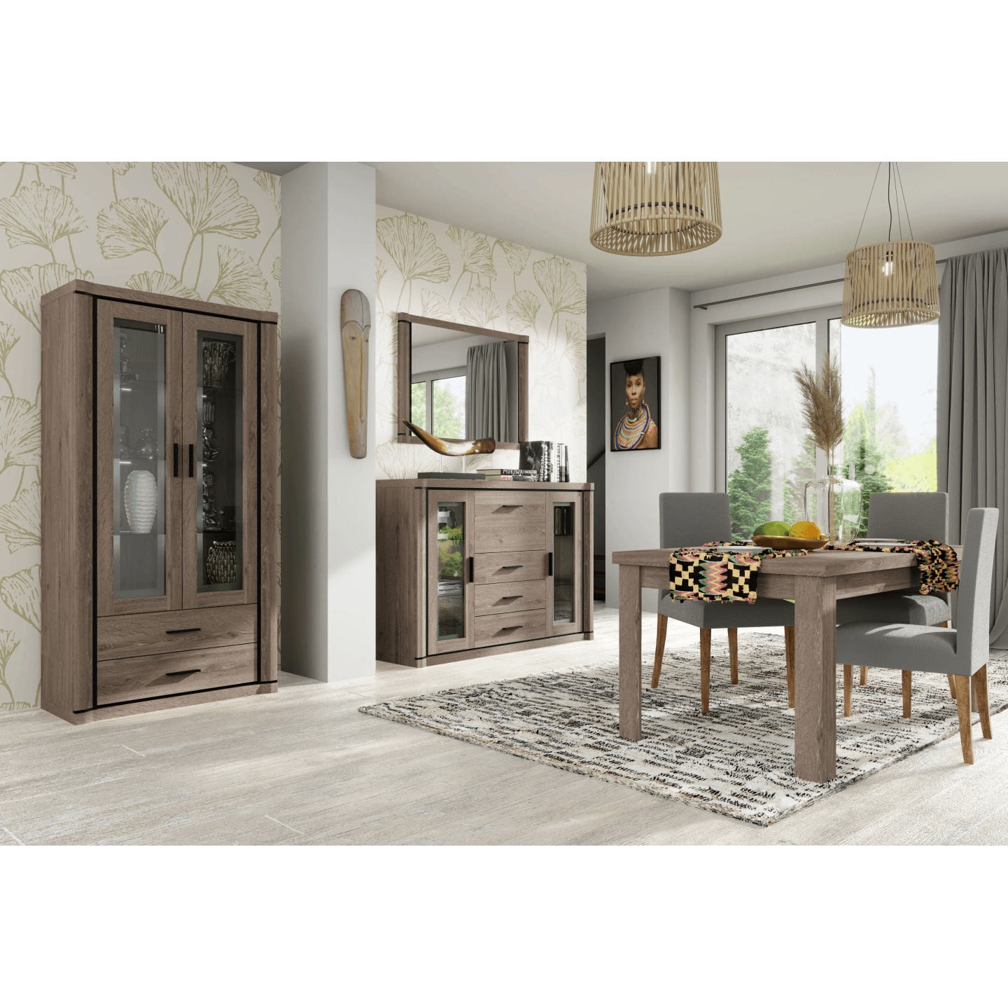 Komoda Caventa 117 cm Dąb Truflowy