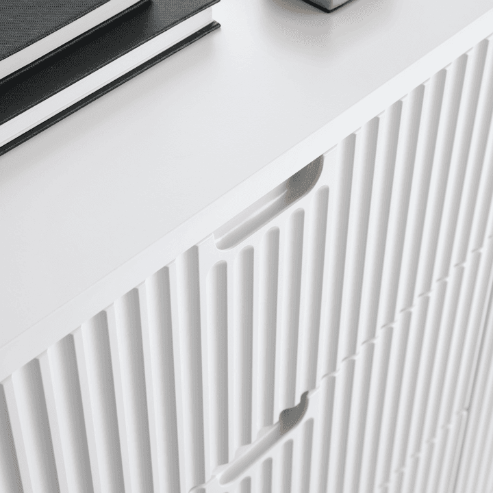 Komoda Nole 103 cm biała + złote nogi - zdjęcie 2