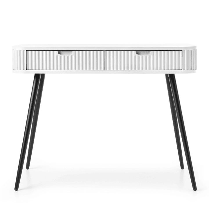 Toaletka Nole 103 cm biala + czarne nogi