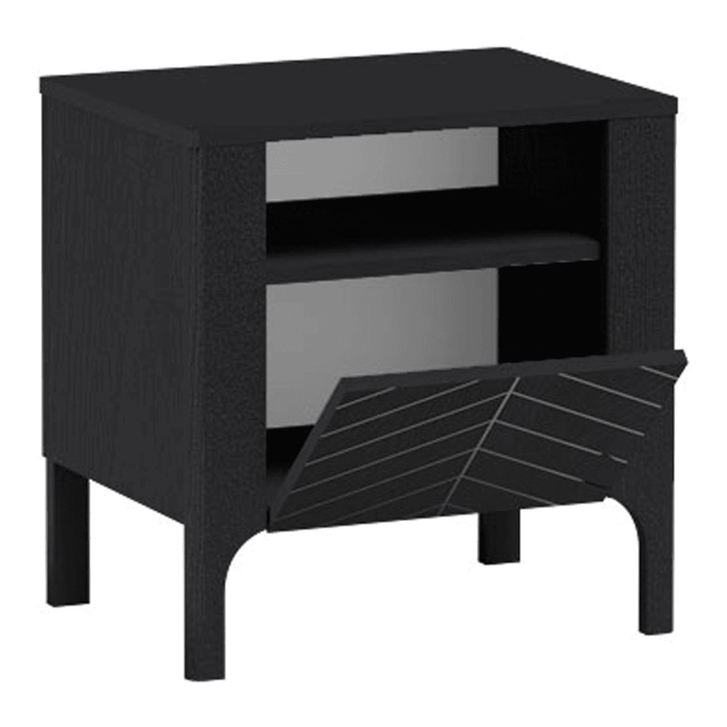 Stolik nocny Solvian 54 cm Czarny