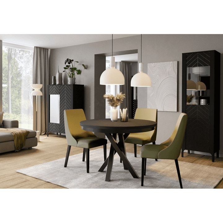 Stół Solvian 100-140 cm Czarny - zdjęcie 2