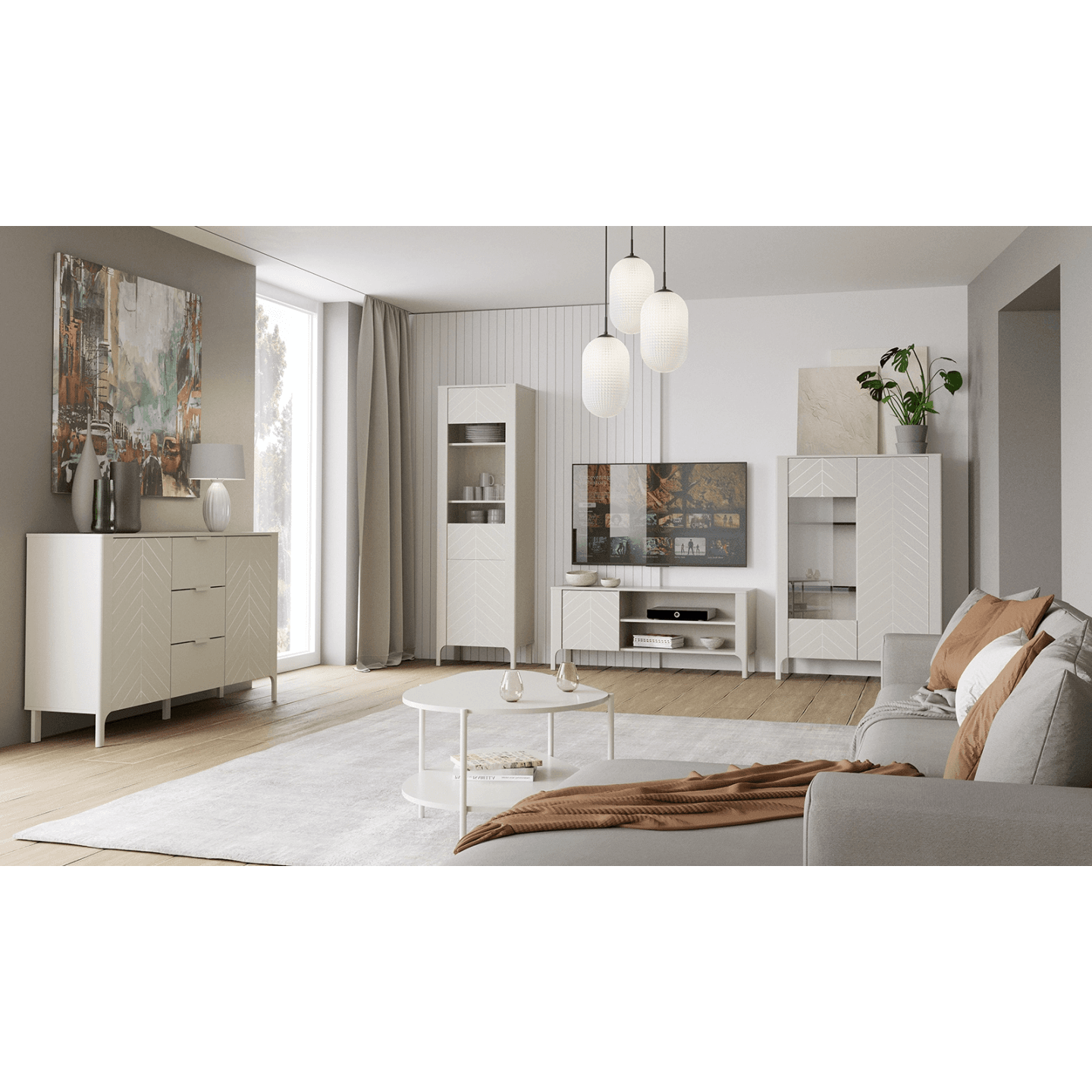 Witryna Solvian 103 cm Kaszmir