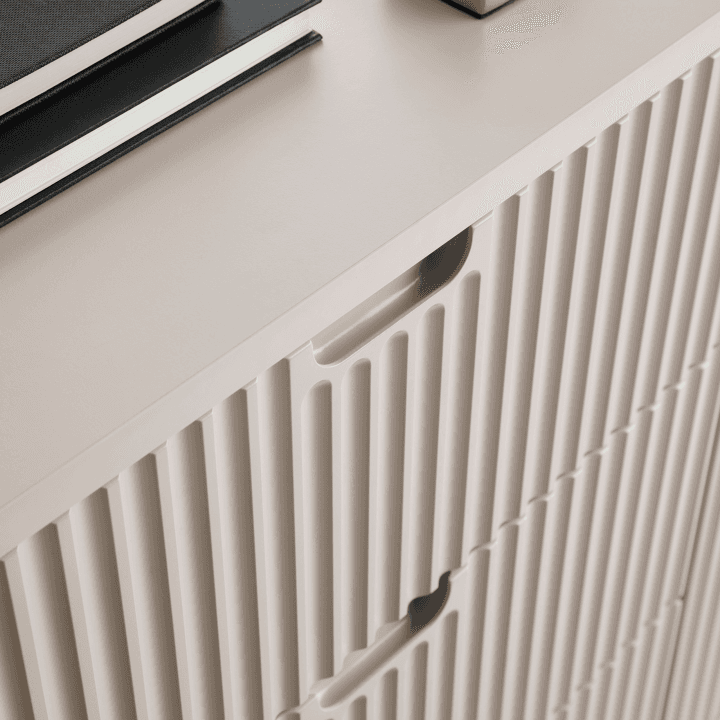 Toaletka Nole 103 cm kaszmir + złote nóżki - zdjęcie 2