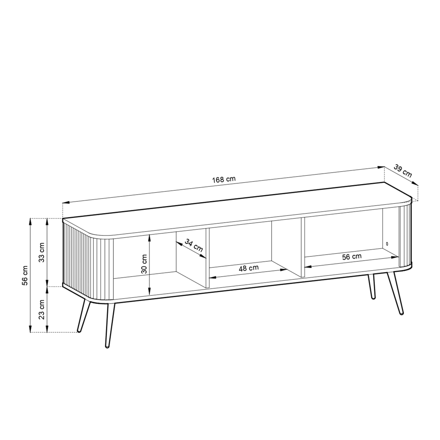 Szafka RTV Nole Kaszmir + złote