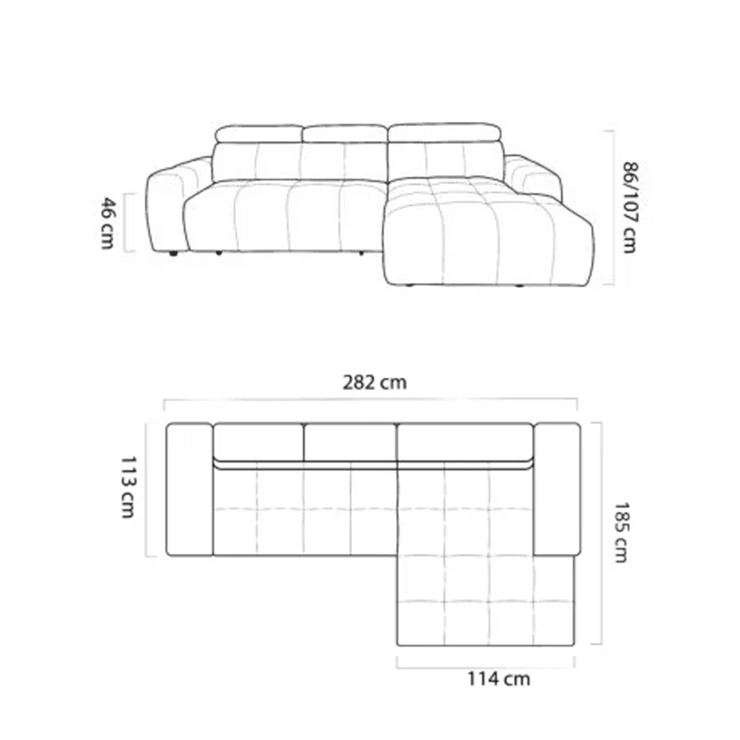Narożnik elektryczny Enzo S
