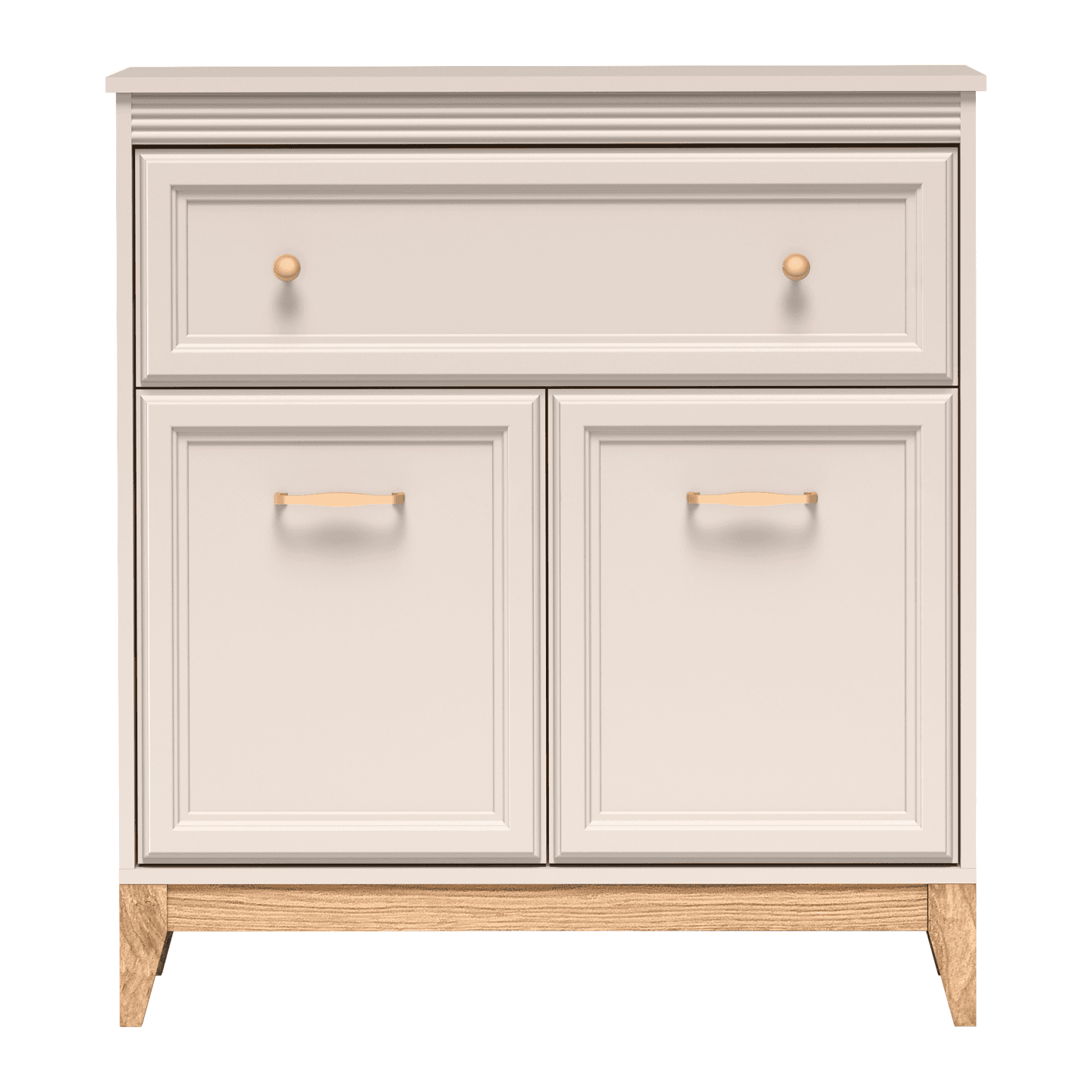 Komoda niska Belumi 92 cm Kaszmir + Dąb