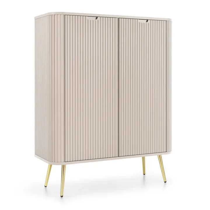 Komoda Nole 103 cm kaszmir + złote nogi