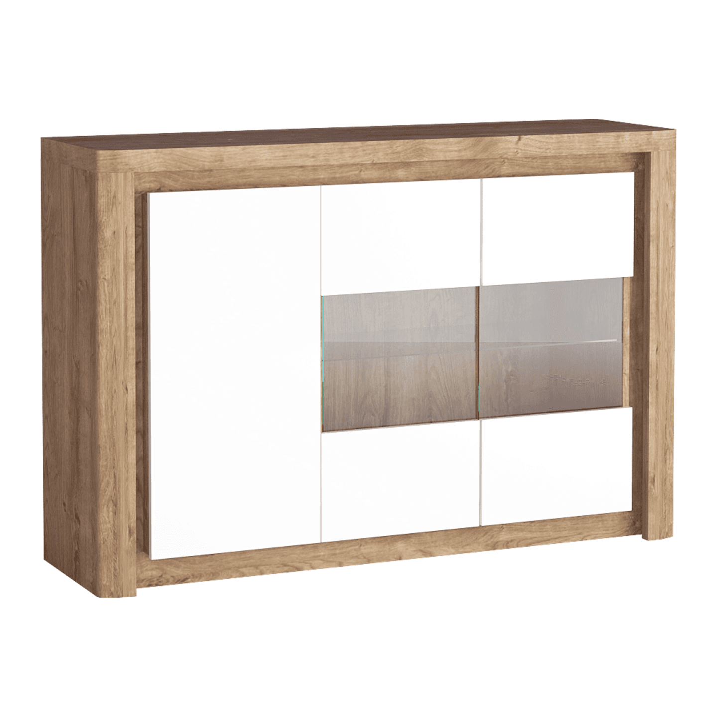 Komoda Melva 144 cm Dąb Ribbeck + Biały