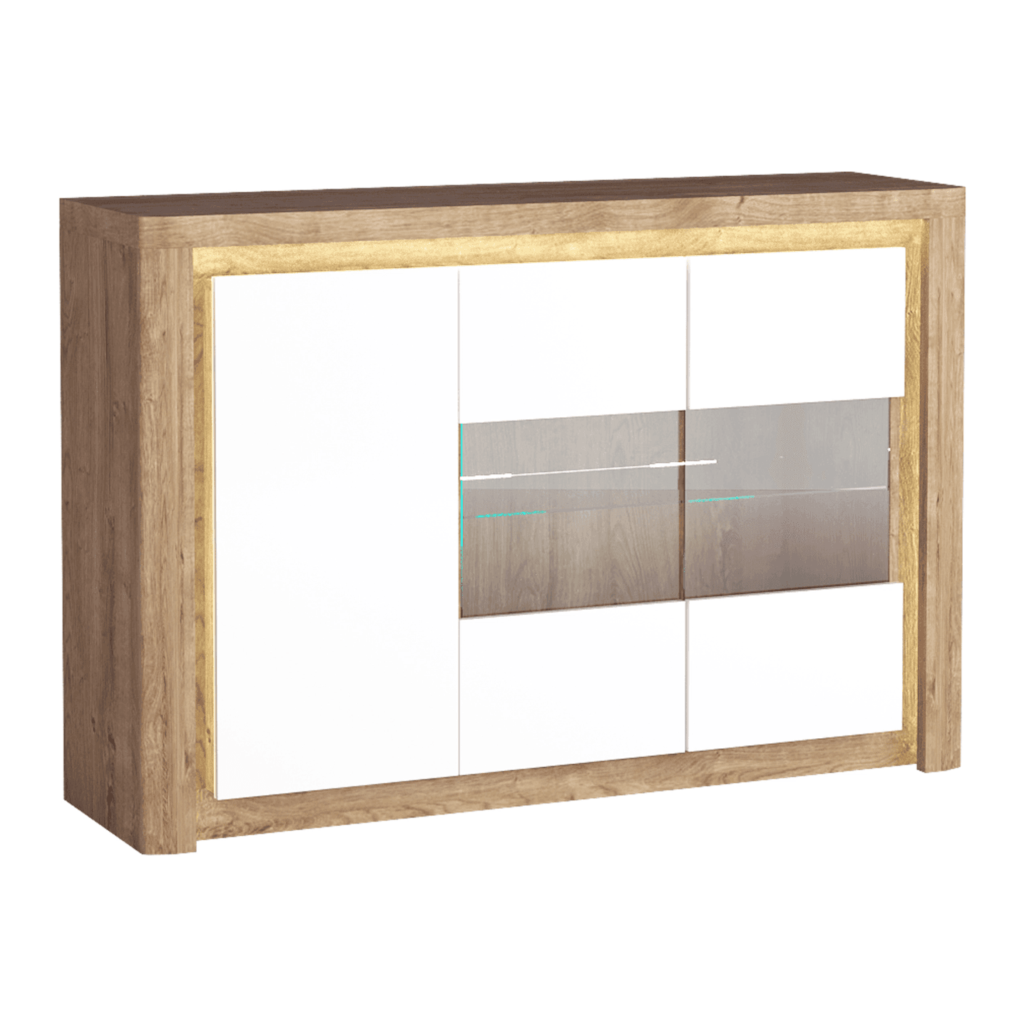 Komoda Melva 144 cm Dąb Ribbeck + Biały