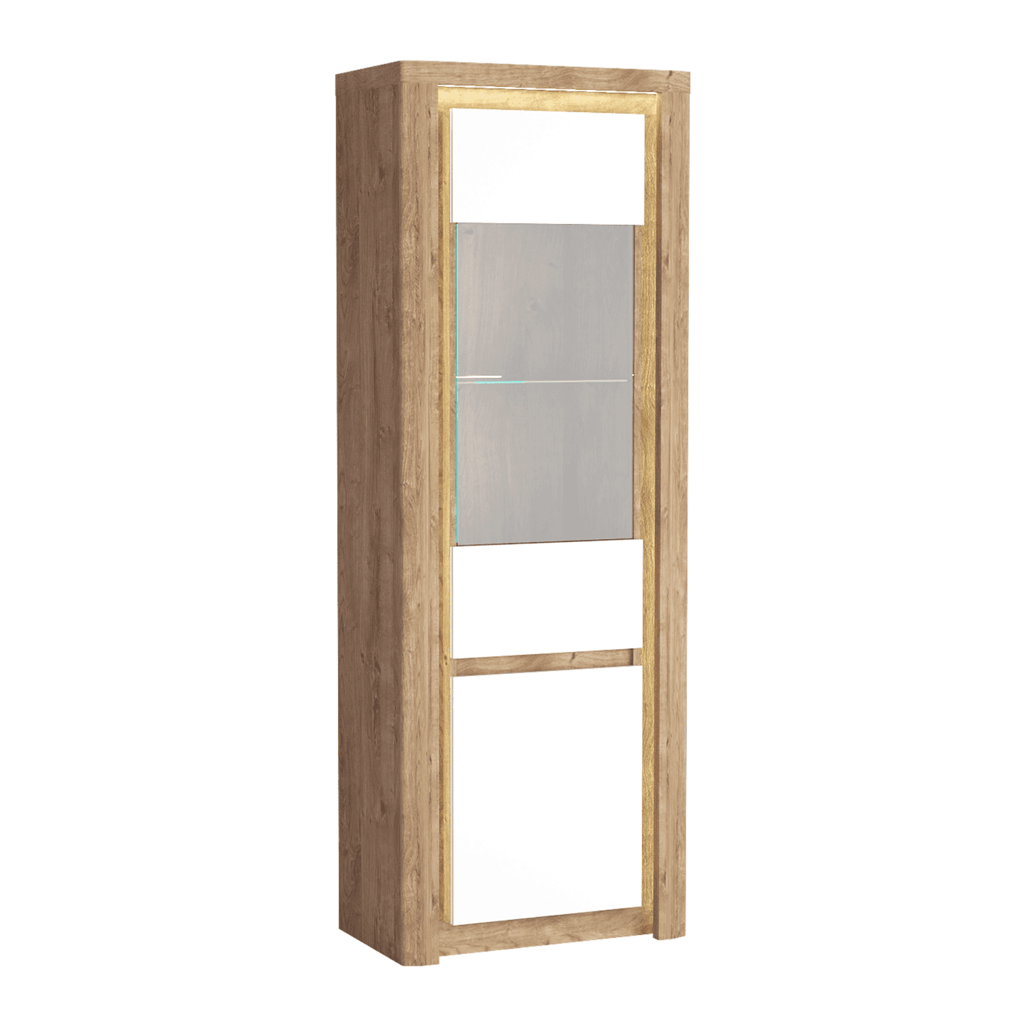 Witryna Melva 71 cm Dąb Ribbeck + Biały