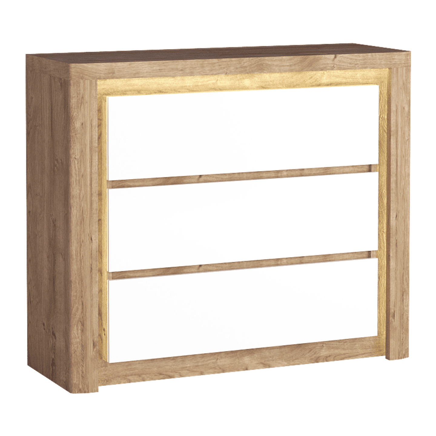 Komoda Melva 114 cm Dąb Ribbeck + Biały