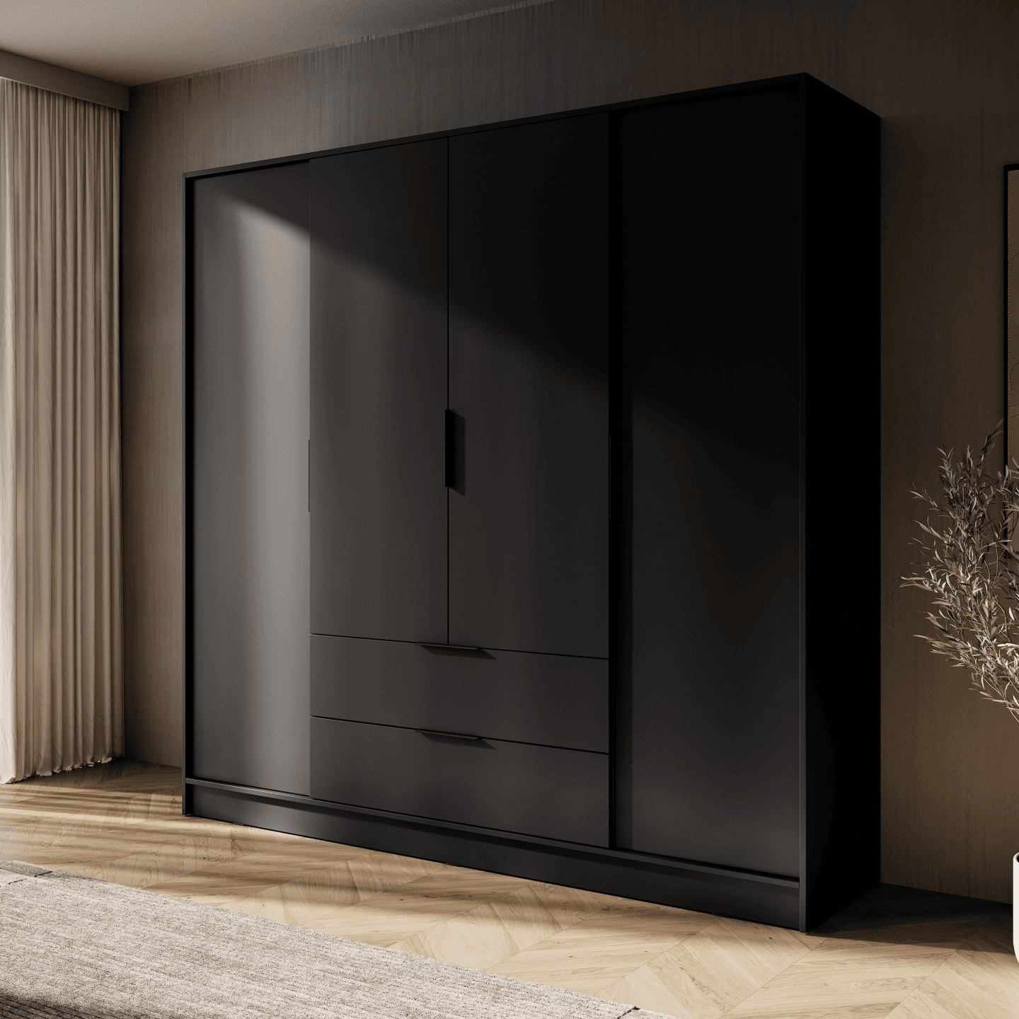 Szafa Melly 4D czarna - zdjęcie 2