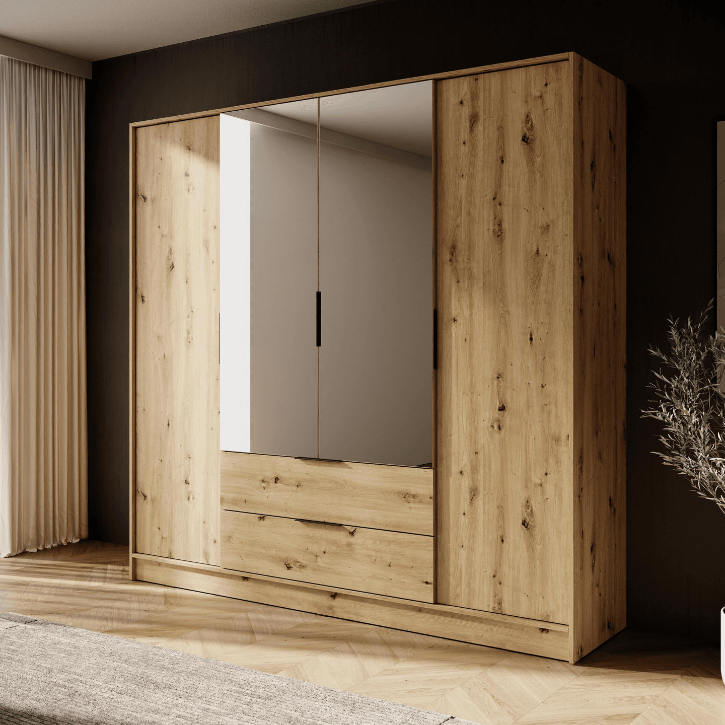 Szafa Melly 4DL dab artisan - zdjęcie 2