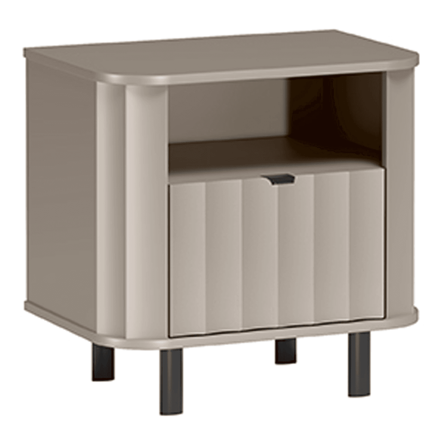 Stolik nocny Belvero 59 cm Clay Gray