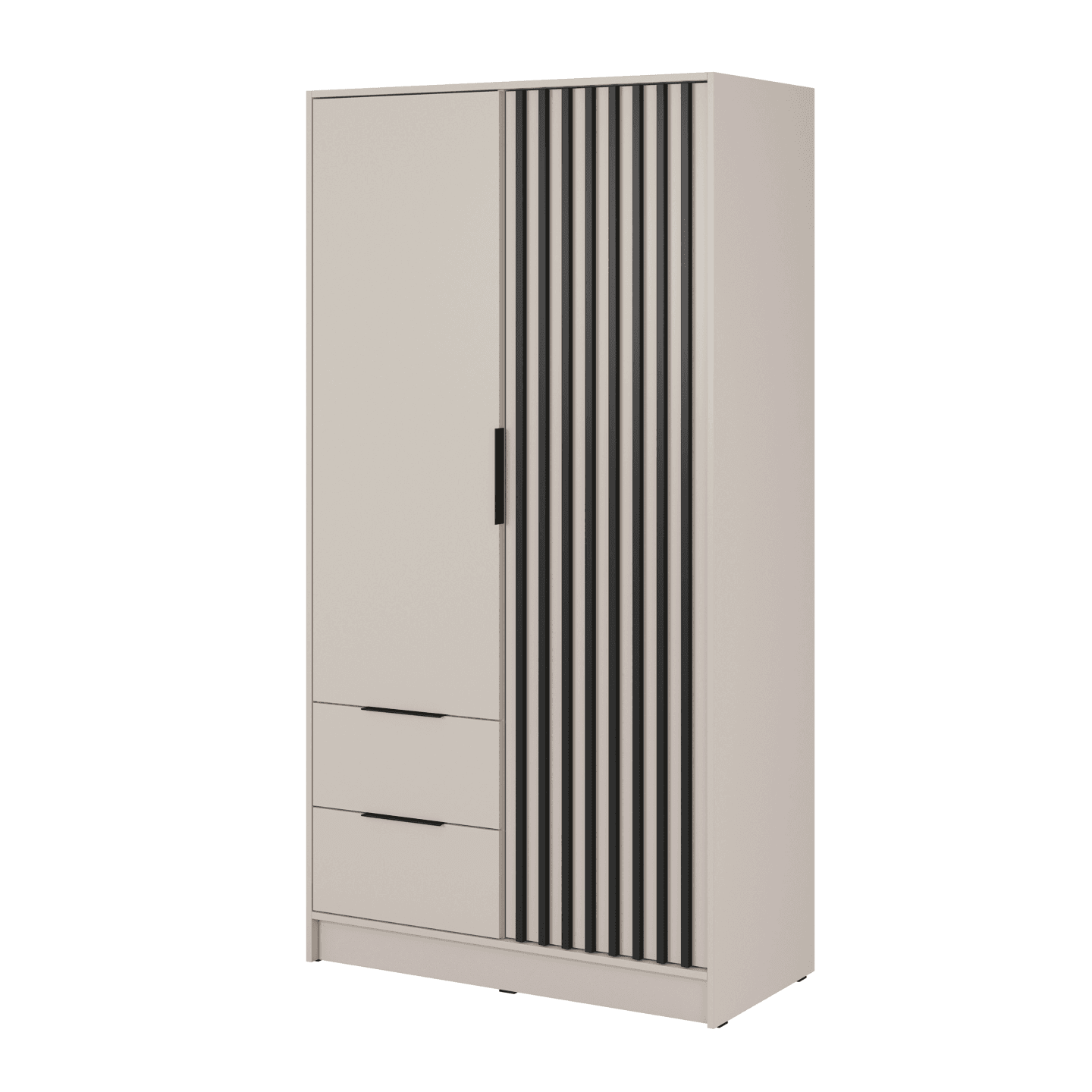 Szafa Bella 105 x 200 cm kaszmir, bez lustra, lamele