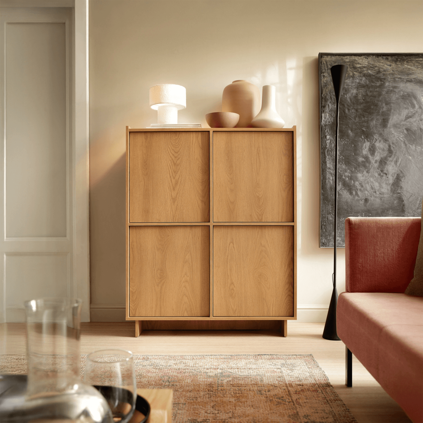 Komoda Lorento KW98 cm dąb karmelowy - zdjęcie 2