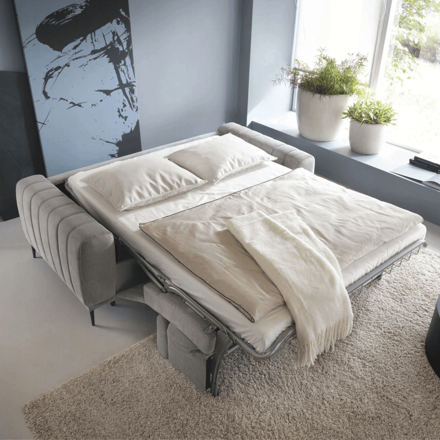 Rozkładana sofa Gandi 120 kanapa z funkcją spania