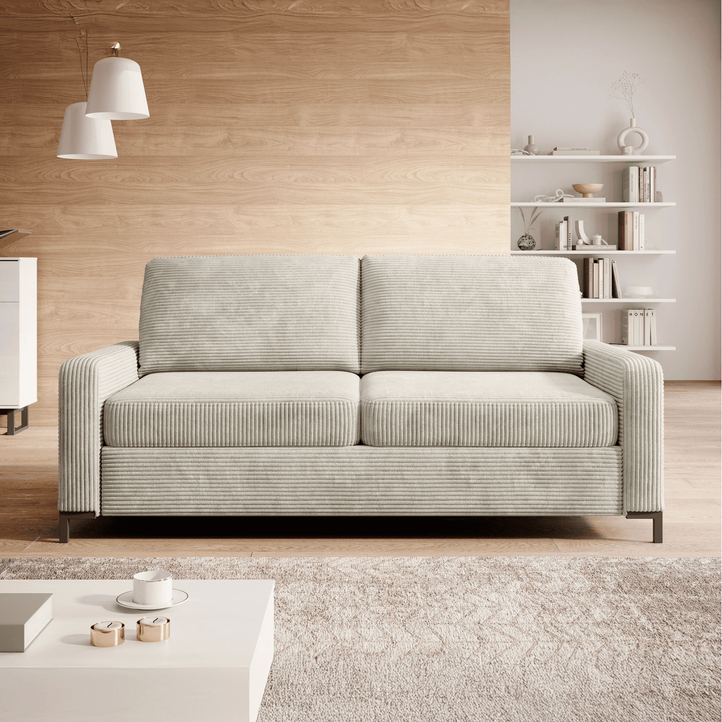 Sofa Tino 160 Stelaż włoski, funkcja spania WERSAL - zdjęcie 2
