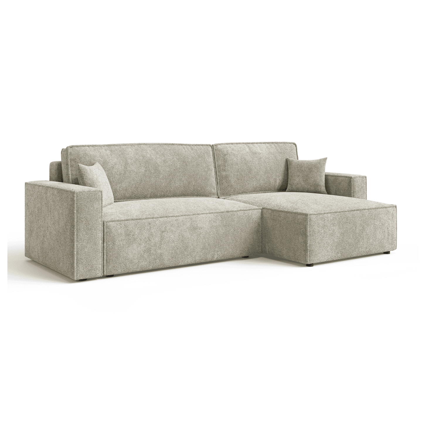 Elegancki narożnik ARON XL do wypoczynku | Uniwersalny | Tkanina Coral 65