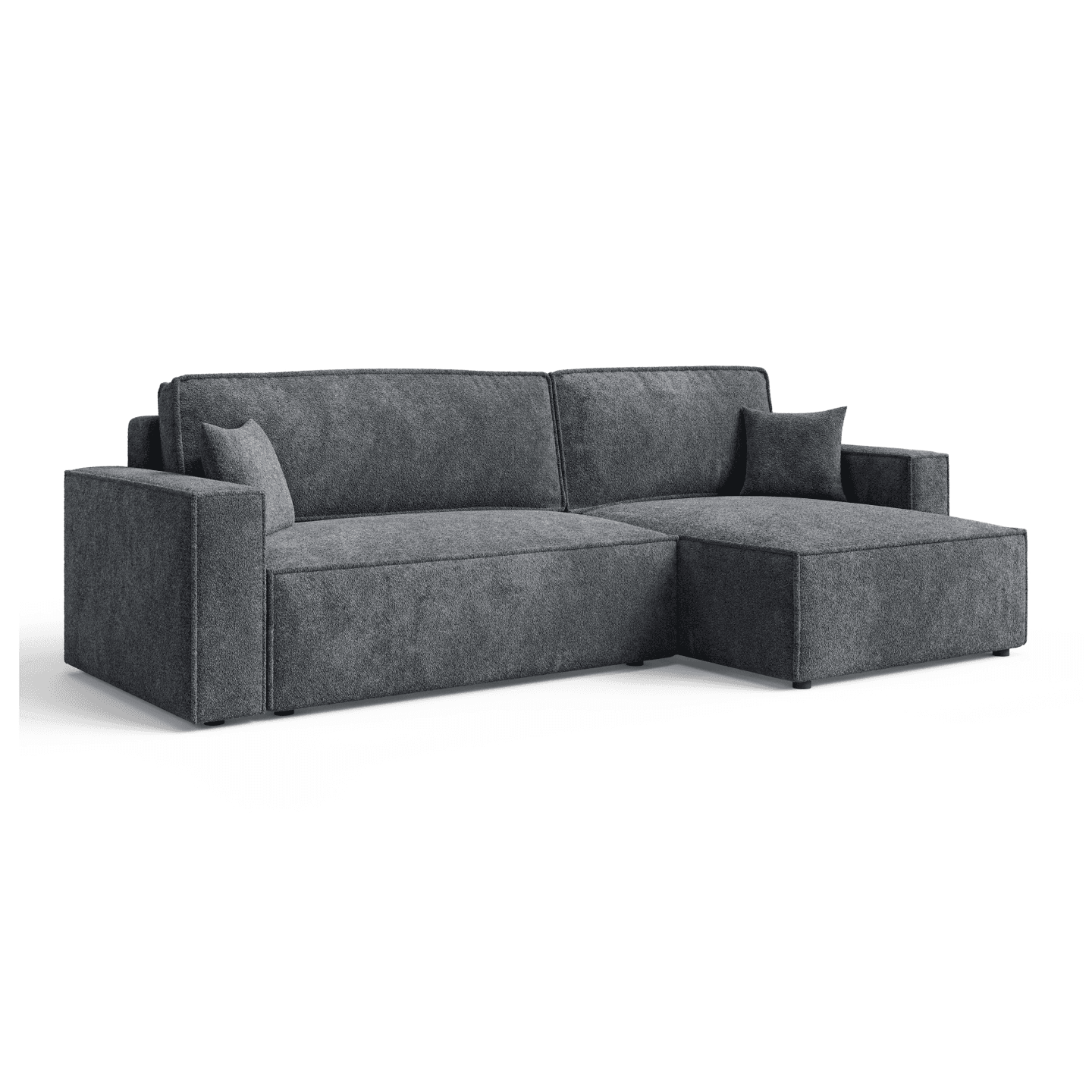 Stylowy narożnik ARON XL do salonu | Uniwersalny | Tkanina Coral 80