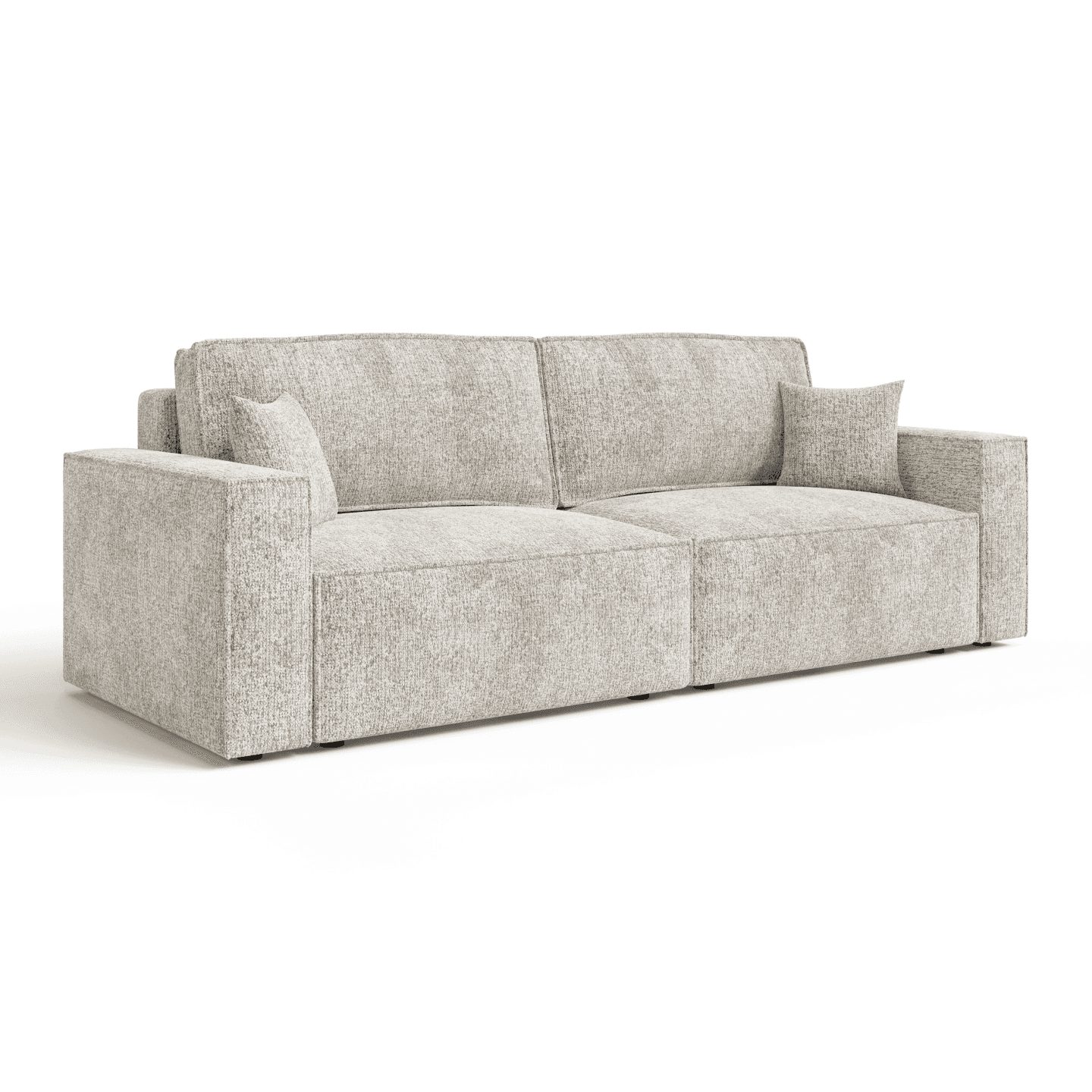 Elegancka sofa ARON S z funkcją spania | Rozkładana | Tkanina Bella 05