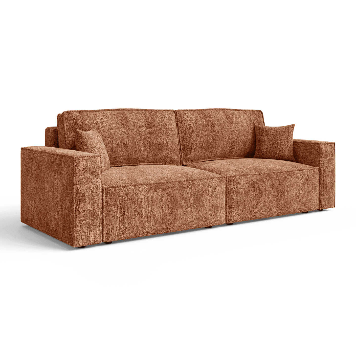 Komfortowa sofa ARON S z pojemnikiem | Rozkładana | Tkanina Bella 40