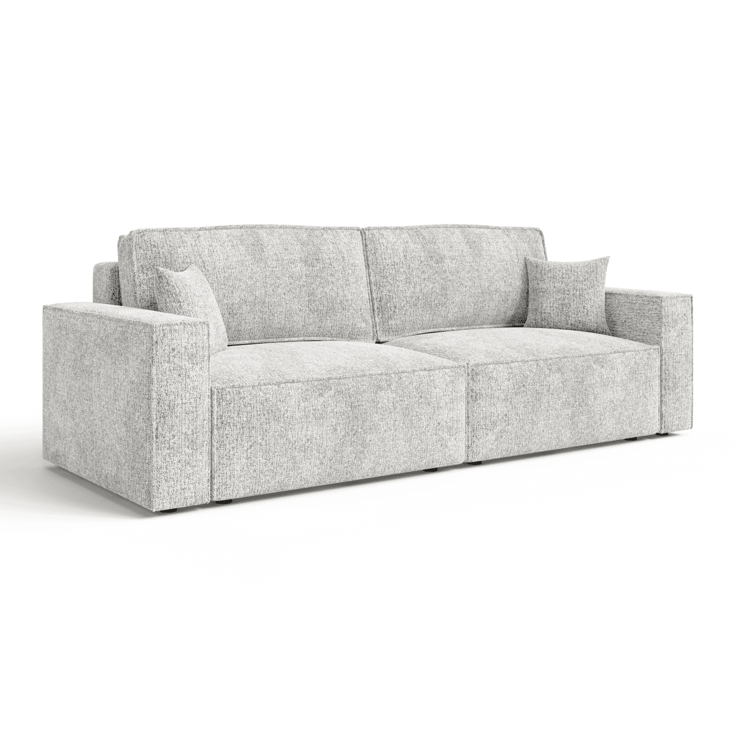 Wygodna sofa wypoczynkowa ARON S | Rozkładana | Tkanina Bella 50