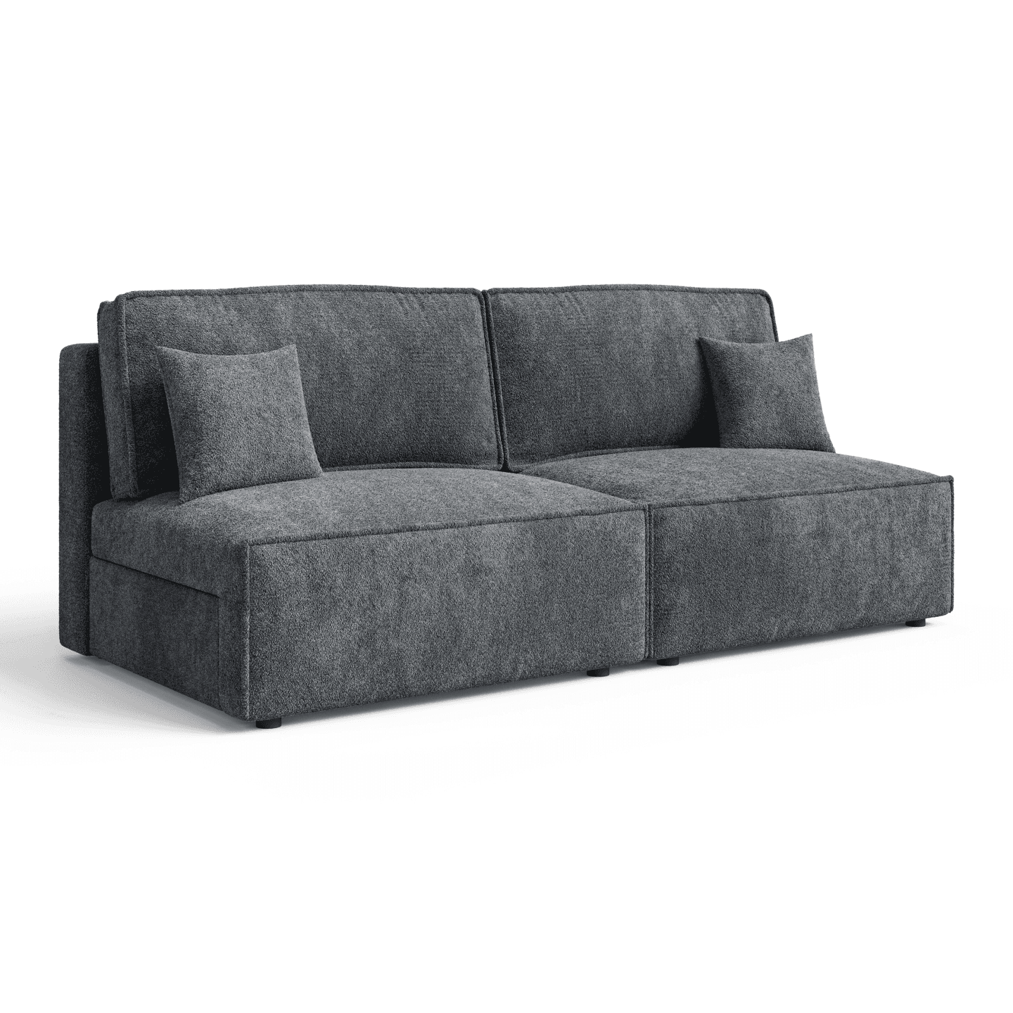 Stylowa sofa ARON S MINI do salonu | Rozkładana | Tkanina Coral 80