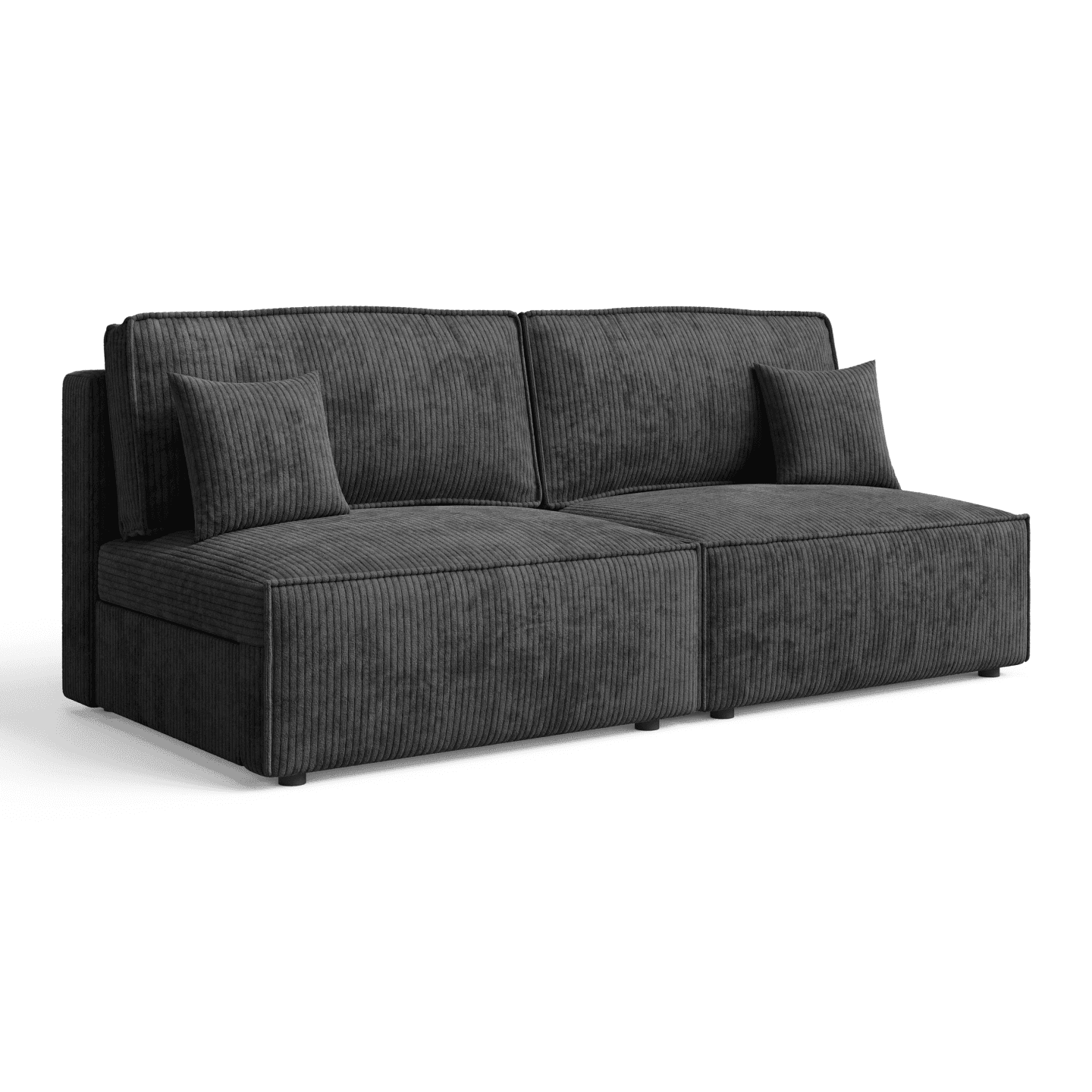 Praktyczna sofa ARON S MINI z pojemnikiem | Rozkładana | Tkanina Poso 135