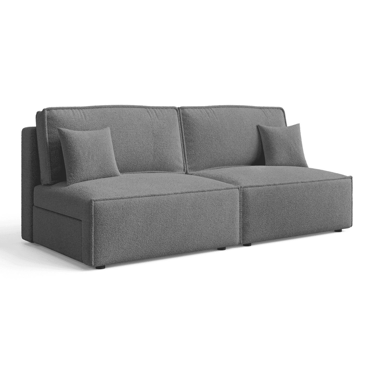 Elegancka sofa ARON S MINI do salonu | Rozkładana | Tkanina Quelle 92