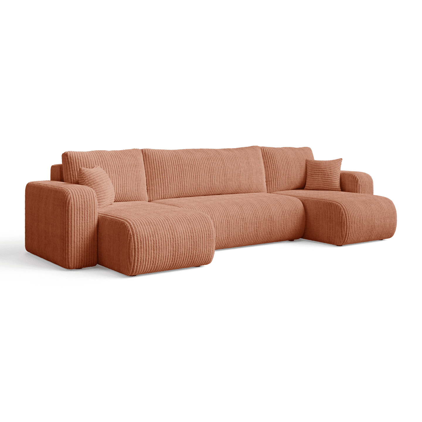 Elegancki narożnik LARGO U | Uniwersalny | Tkanina Tilia 52
