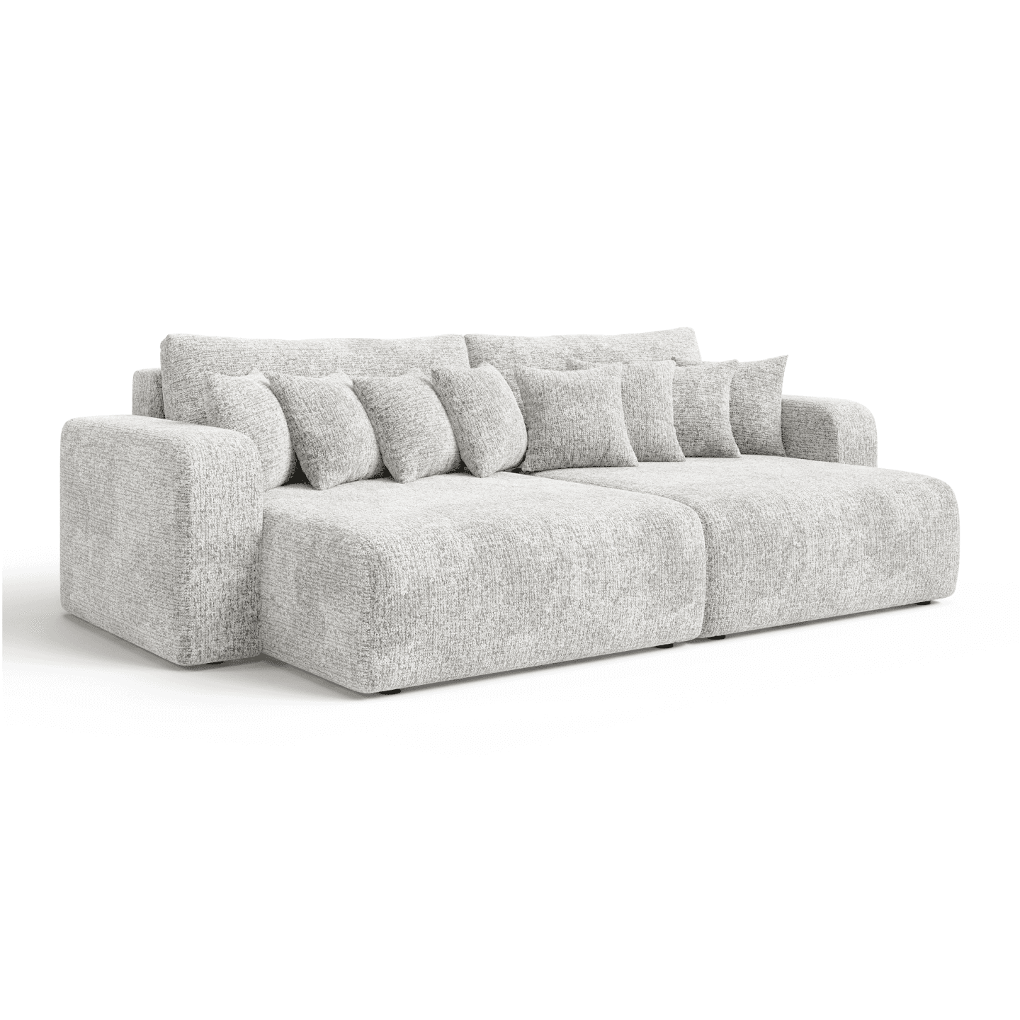 Sofa FIORO S do salonu w nowoczesnym stylu z poduszkami | Tkanina Bella 50