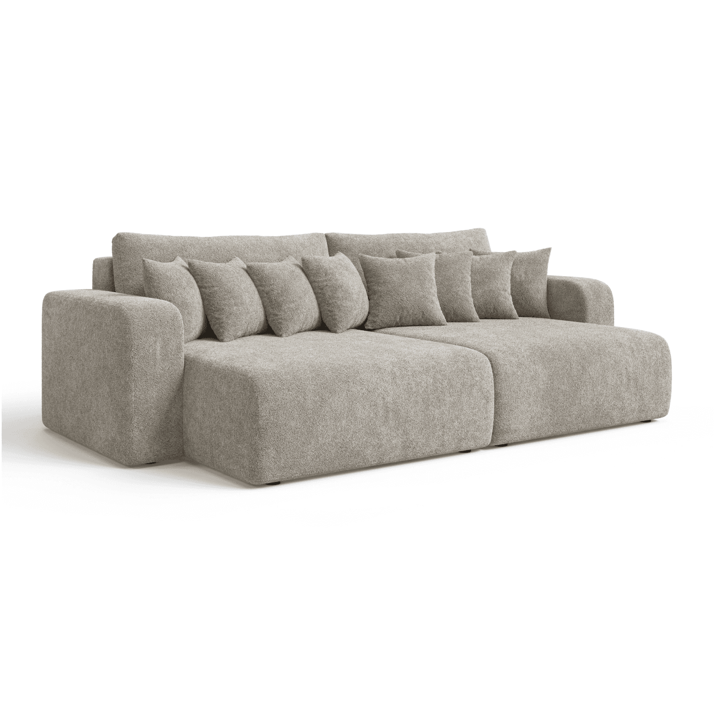 Komfortowa sofa FIORO S z zestawem poduszek do salonu | Tkanina Coral 50
