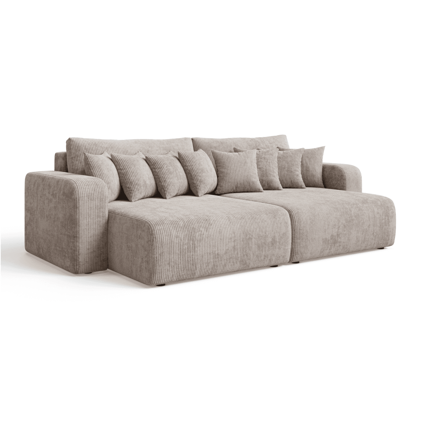 Bigsofa FIORO S z poduszkami do nowoczesnego salonu | Tkanina Poso 02