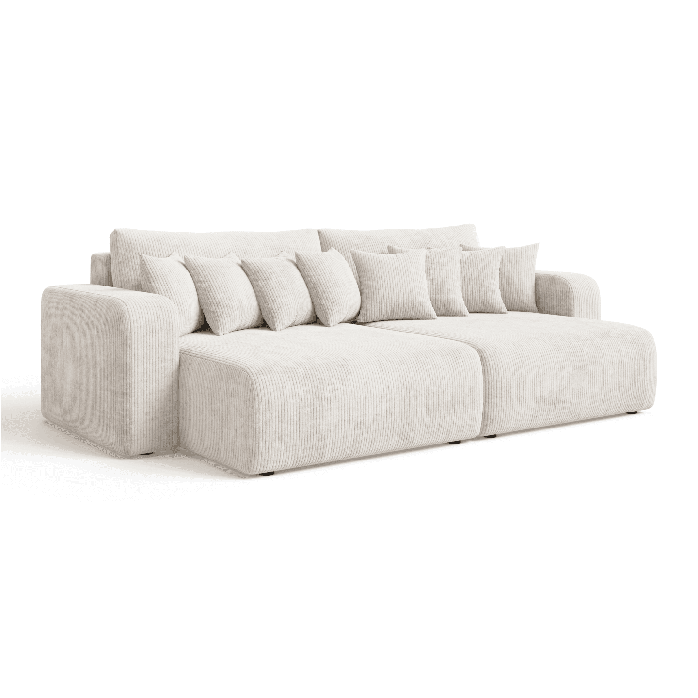 Stylowa Bigsofa FIORO S z funkcją spania i poduszkami | Tkanina Poso 38