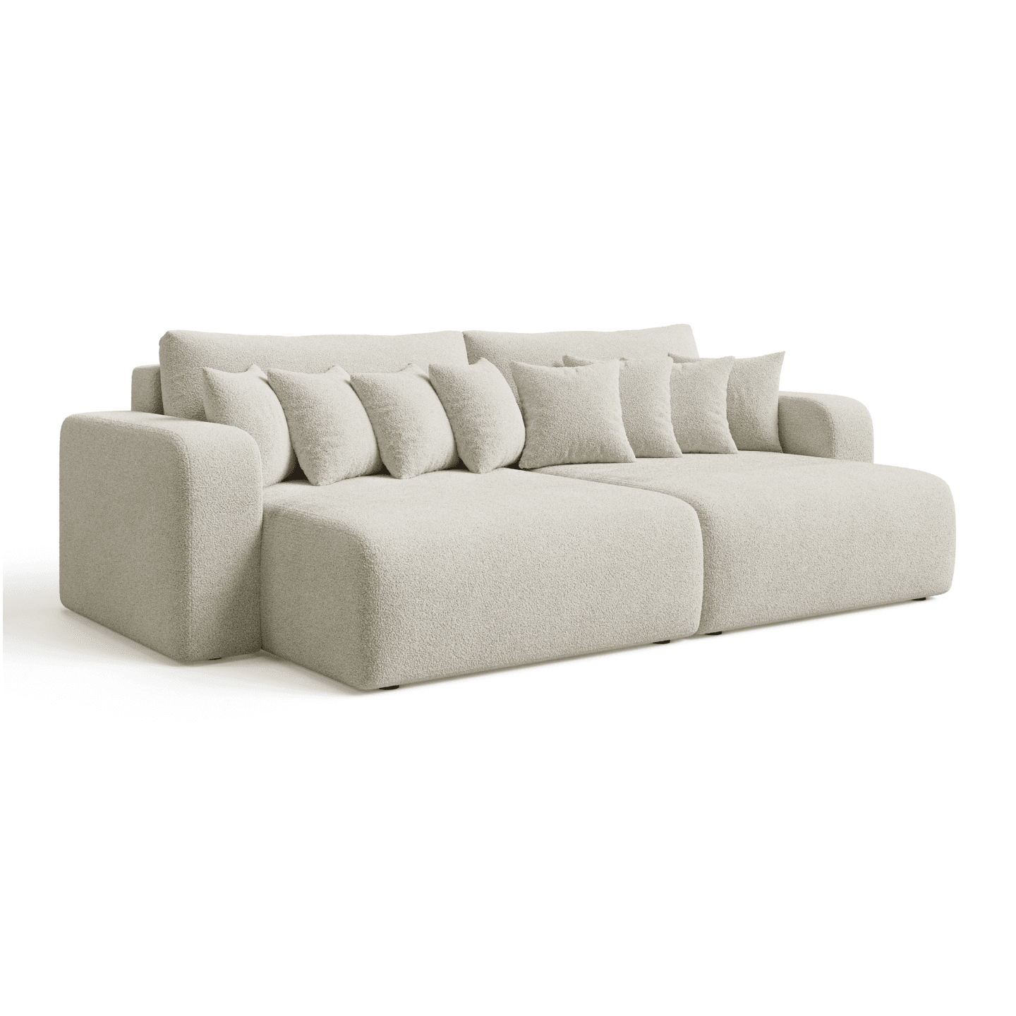 Komfortowa sofa FIORO S z zestawem poduszek do salonu | Tkanina Quelle 03
