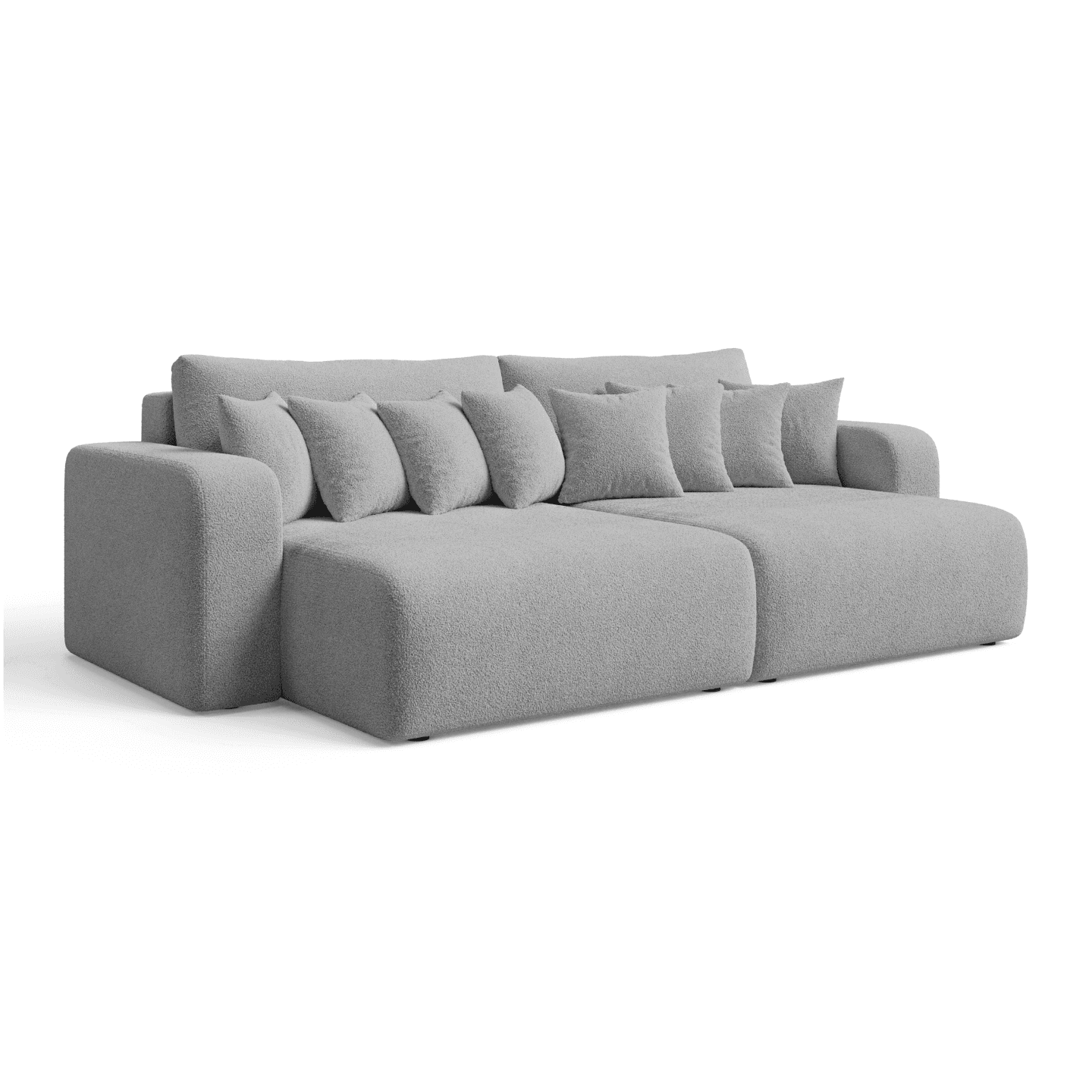 Stylowa Bigsofa FIORO S z poduszkami i funkcją spania | Tkanina Quelle 83