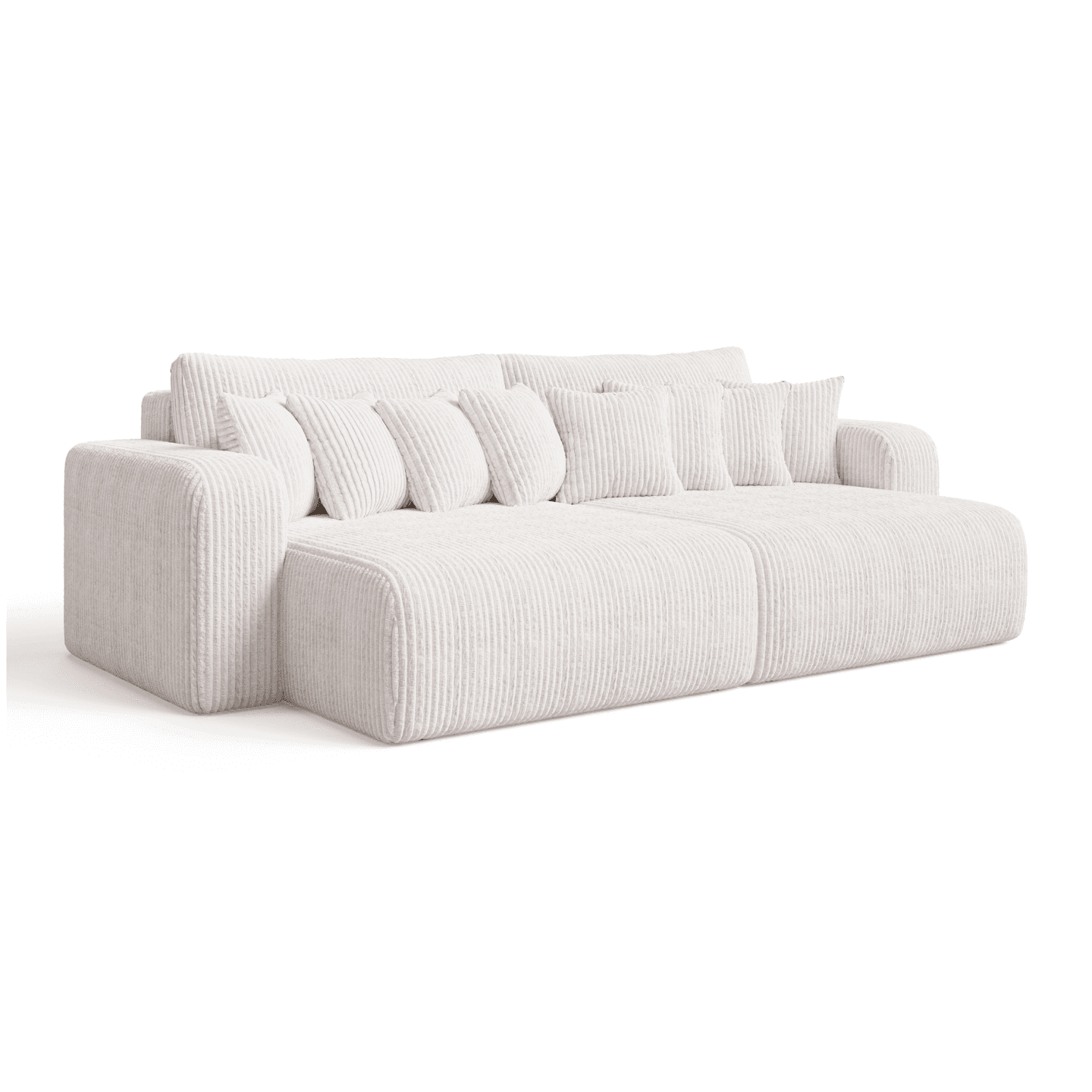 Bigsofa FIORO S z poduszkami do nowoczesnego salonu | Tkanina Tilia 01
