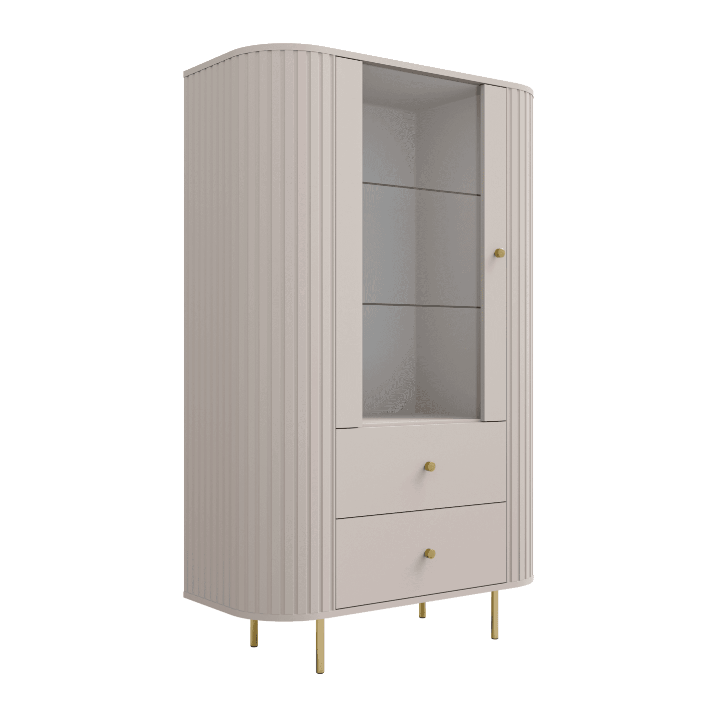 Witryna Fiero 98 cm Beż piaskowy
