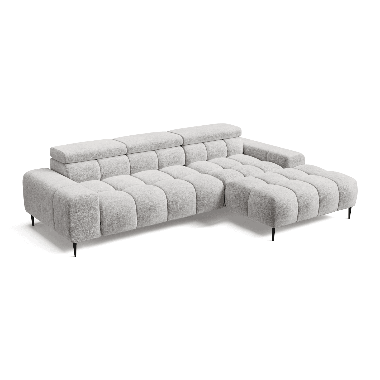 Narożnik PLAZA MINI na metalowych nóżkach | Tkanina Aphrodite 19