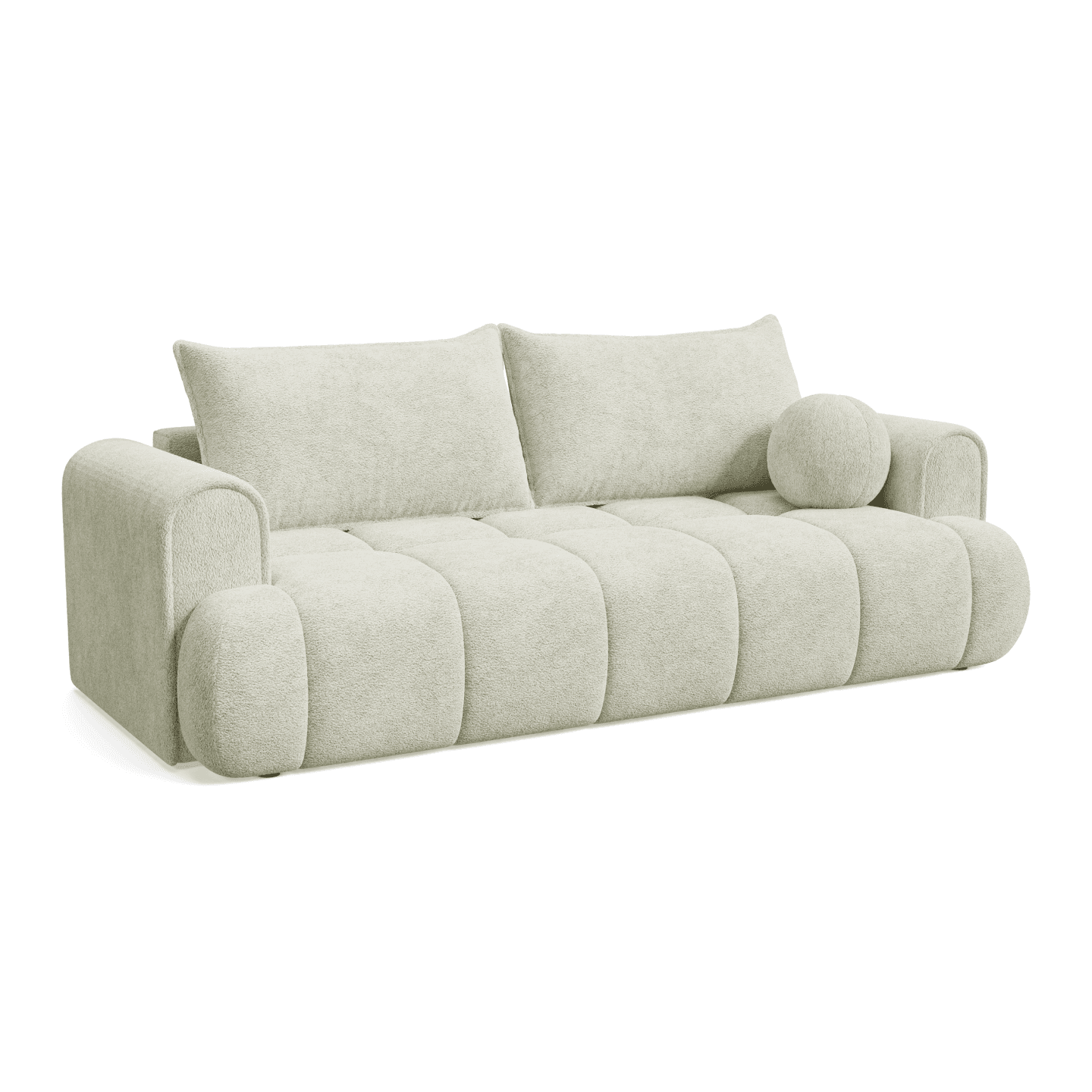 Luksusowa Sofa COCO 2 PREMIUM z poduszkami i pojemnikiem | Tkanina Fredo 20