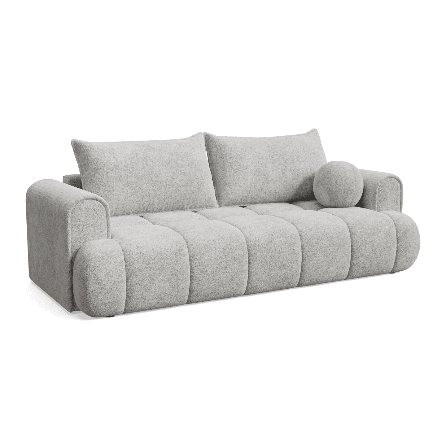Nowoczesna Sofa COCO 2 PREMIUM rozkładana z poduszkami | Tkanina Fredo 35