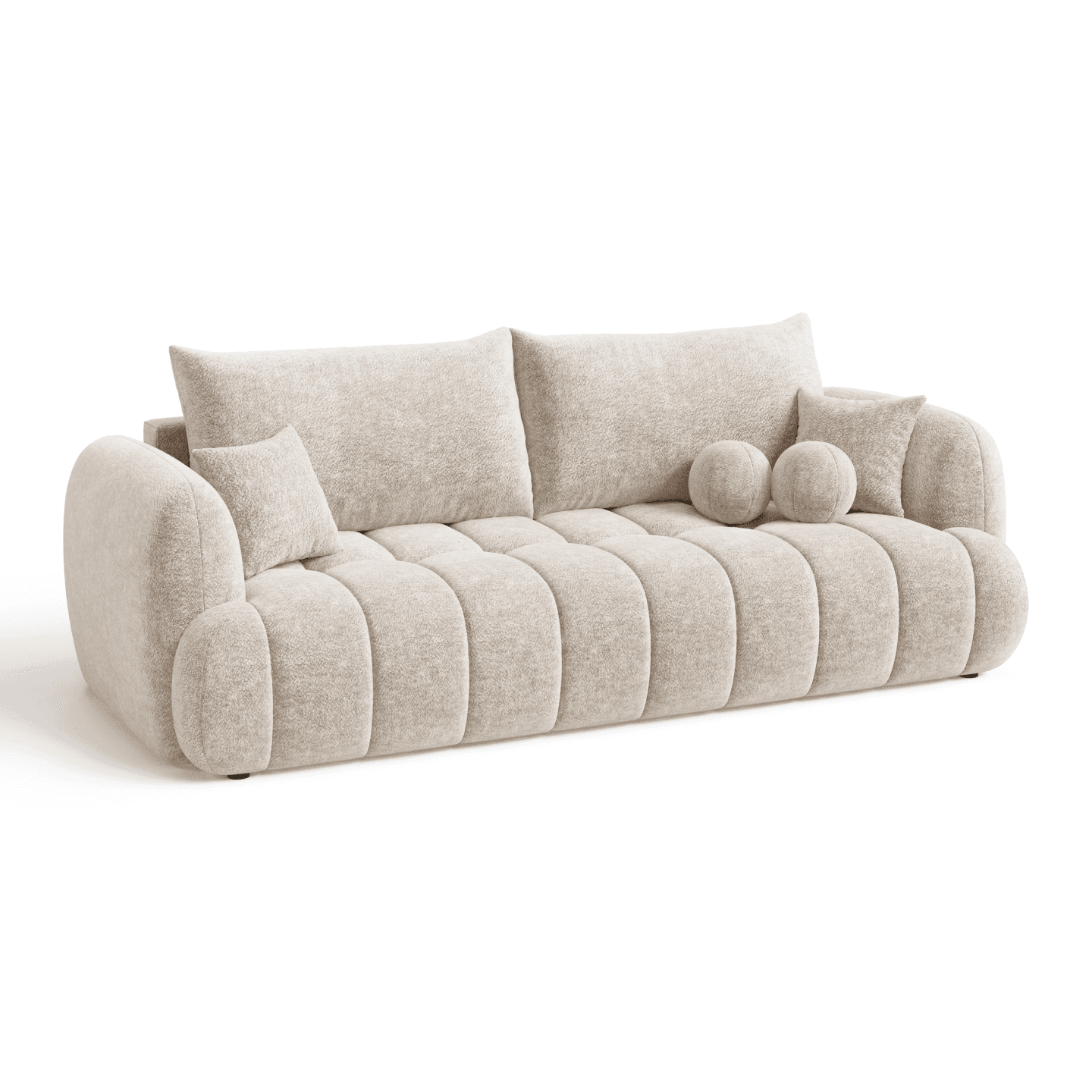 Elegancka Sofa COCO 2 z poduszkami i funkcją spania | Tkanina Aphrodite 2