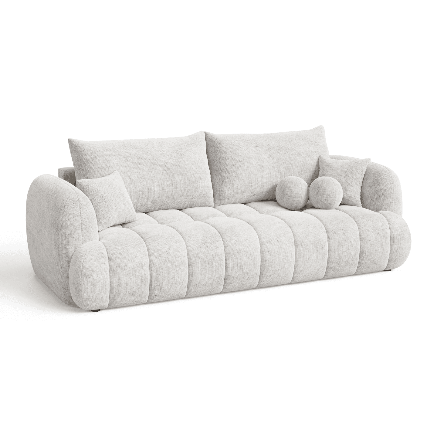Luksusowa Sofa COCO 2 z poduszkami oraz funkcją spania | Tkanina Cremona 01