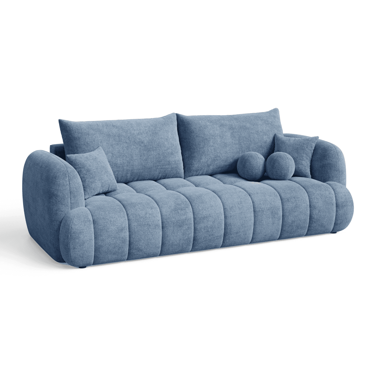 Stylowa Sofa COCO 2 z funkcją spania oraz poduszkami | Tkanina Cremona 77