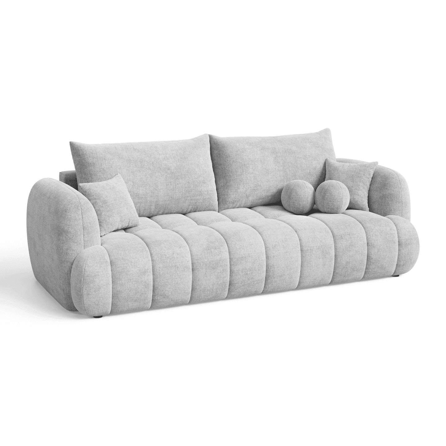 Sofa COCO 2 elegancka z funkcją spania i poduszkami | Tkanina Cremona 81